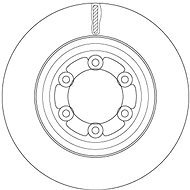 TRW Brake Disc DF6736S set of 2 - Brake Disc