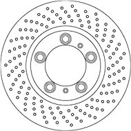 TRW Brzdový kotouč DF6779S sada 2ks - Brake Disc