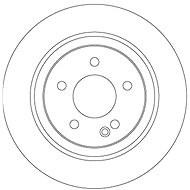 TRW Brzdový kotouč DF6788S sada 2ks - Brake Disc