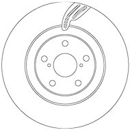 TRW Brake disc DF6792S set of 2 - Brake Disc