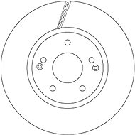 TRW Brake disc DF6804 set of 2 - Brake Disc