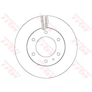 TRW Brake disc DF6812S set of 2 - Brake Disc