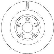 TRW Brake disc DF6816S set of 2 - Brake Disc