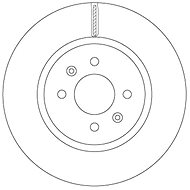 TRW Brzdový kotouč DF6842 sada 2ks - Brake Disc