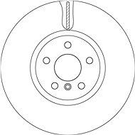 TRW Brake Disc DF6845S set of 2 - Brake Disc