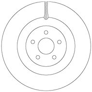 TRW Brake disc DF6871 set of 2 - Brake Disc