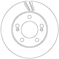 TRW Brzdový kotouč DF6878S sada 2ks - Brake Disc
