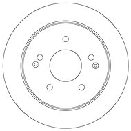 TRW Brzdový kotouč DF6879S sada 2ks - Brake Disc