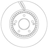 TRW Brzdový kotouč DF6884S sada 2ks - Brake Disc