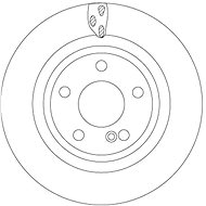 TRW Brake disc DF6887 set of 2 - Brake Disc