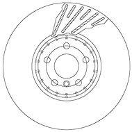 TRW Brzdový kotouč DF6890S sada 2ks - Brake Disc