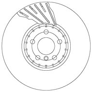 TRW Brzdový kotouč DF6891S sada 2ks - Brake Disc