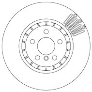 TRW Brzdový kotouč DF6892S sada 2ks - Brake Disc