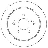 TRW Brzdový kotouč DF6901 sada 2ks - Brake Disc