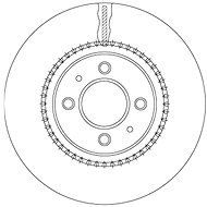 TRW Brzdový kotouč DF6904 sada 2ks - Brake Disc