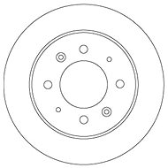 TRW Brzdový kotouč DF6907 sada 2ks - Brake Disc