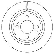 TRW Brake disc DF6908 set of 2 - Brake Disc