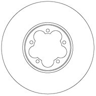 TRW Brzdový kotouč DF6921S sada 2ks - Brake Disc