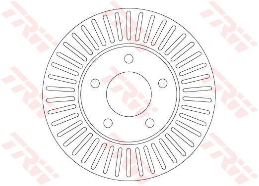 TRW Brzdový kotouč DF6922 sada 2ks - Brake Disc