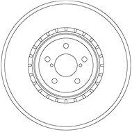TRW Brake disc DF6923S set of 2 - Brake Disc