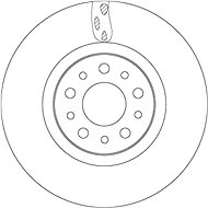 TRW Brake disc DF6933 set of 2 - Brake Disc