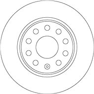 TRW Brzdový kotouč DF6952 sada 2ks - Brake Disc