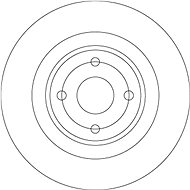 TRW Brzdový kotouč DF6974 sada 2ks - Brake Disc