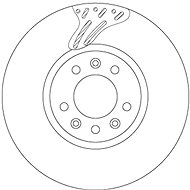 TRW Brzdový kotouč DF6977S sada 2ks - Brake Disc