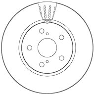 TRW Brzdový kotouč DF6986S sada 2ks - Brake Disc