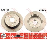 TRW Brake disc DF7209 set of 2 - Brake Disc