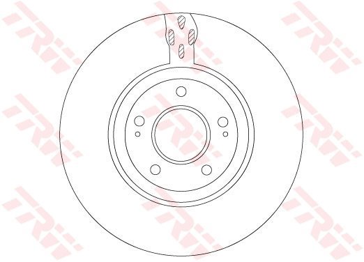 TRW Brake disc DF7302S set of 2 - Brake Disc
