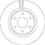 TRW Brake disc DF7458S set of 2 - Brake Disc
