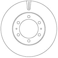 TRW Brzdový kotouč DF7827S sada 2ks - Brake Disc