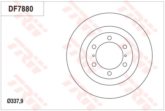 TRW Brake disc DF7880S set of 2 - Brake Disc