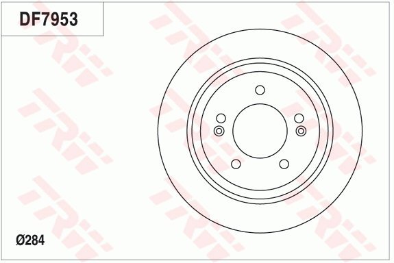TRW Brzdový kotouč DF7953 sada 2ks - Brake Disc