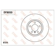 TRW Brzdový kotouč DF8050 sada 2ks - Brake Disc