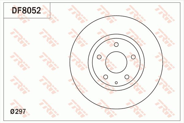 TRW Brzdový kotouč DF8052 sada 2ks - Brake Disc