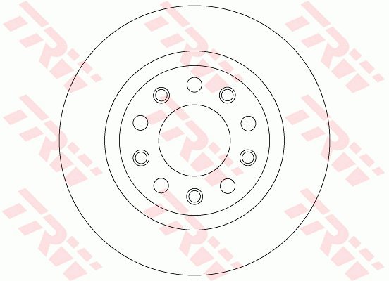 TRW Brake disc DF8070 set of 2 - Brake Disc