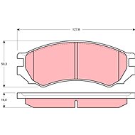 TRW Brzdové destičky GDB1005 - Brake Pads