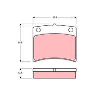 TRW Brzdové destičky GDB1011 - Brake Pads