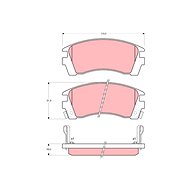 TRW Brzdové destičky GDB1013 - Brake Pads
