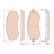 TRW Brzdové destičky GDB1016 - Brake Pads