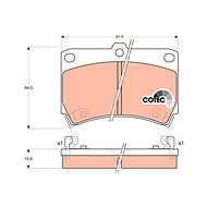 TRW Brzdové destičky GDB1024 - Brake Pads