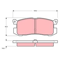 TRW Brzdové destičky GDB1025 - Brake Pads