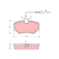 TRW Brzdové destičky GDB1039 - Brake Pads