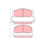 TRW Brzdové destičky GDB1043 - Brake Pads