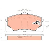 TRW Brzdové destičky GDB1044 - Brake Pads