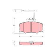 TRW Brzdové destičky GDB1045 - Brake Pads