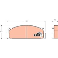 TRW Brzdové destičky GDB106 - Brake Pads