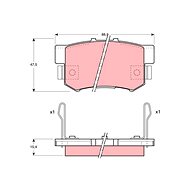 TRW Brake Pads GDB1063 - Brake Pads